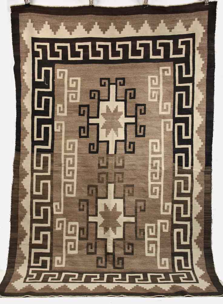 Appraisal: NAVAJO RUG - ' '' X ' '' - Navajo