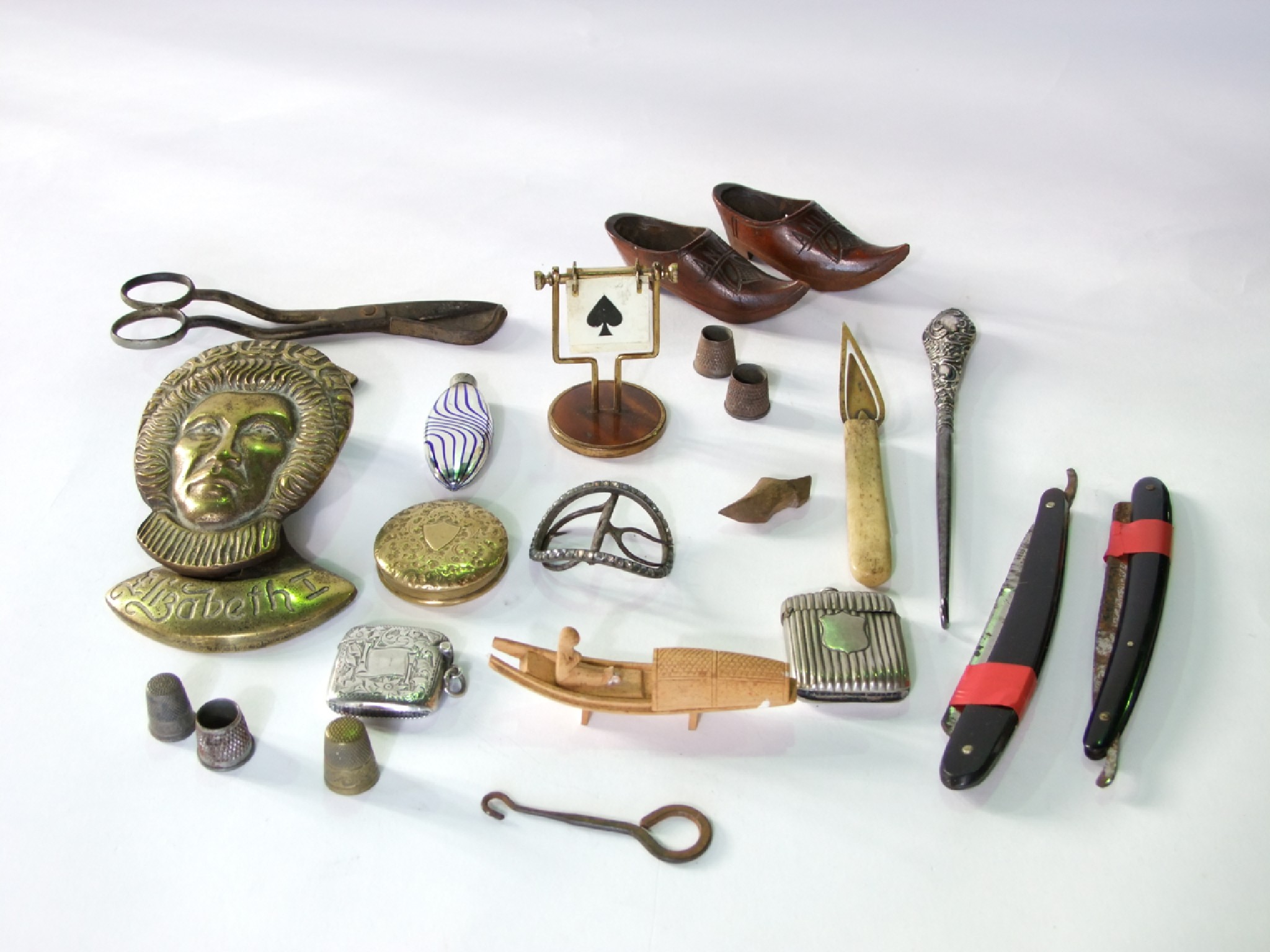 Appraisal: A small miscellaneous collection to include antique cutlery a silver