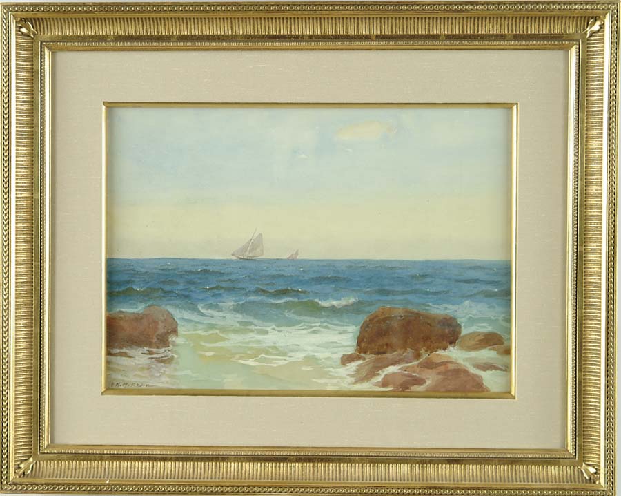 Appraisal: FRANK KNOX MORTON REHN American - SAILING OFF NEW ENGLAND