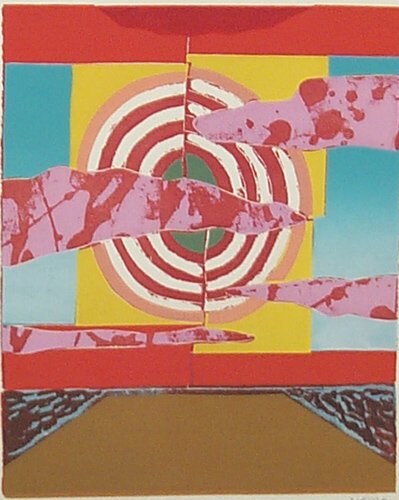 Appraisal: Untitled serigraph printed in colors on Paper Nama George x