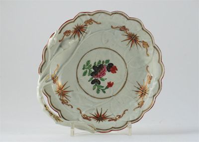 Appraisal: A Worcester Blind Earl sweetmeat dish painted in the Japanese