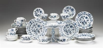 Appraisal: Meissen 'Blue Onion' pattern porcelain part dinner service Comprising dinner