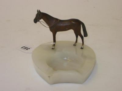 Appraisal: A COLD PAINTED BRONZE FIGURAL ASHTRAY by Asprey London early