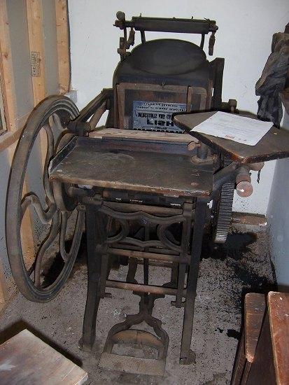 Appraisal: A Victorian pedal operated printing press by H S Cropper