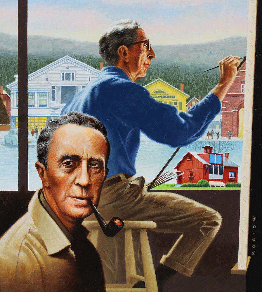 Appraisal: Howard Koslow - Norman Rockwell Howard Koslow American - Norman