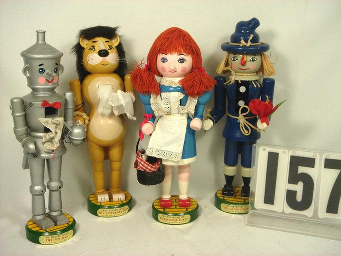 Appraisal: Wizard of Oz Nut Cracker Set set of Wood made