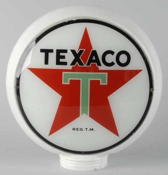 Appraisal: Texaco Sky Chief -Sided Gas Globe Description One tiny chip