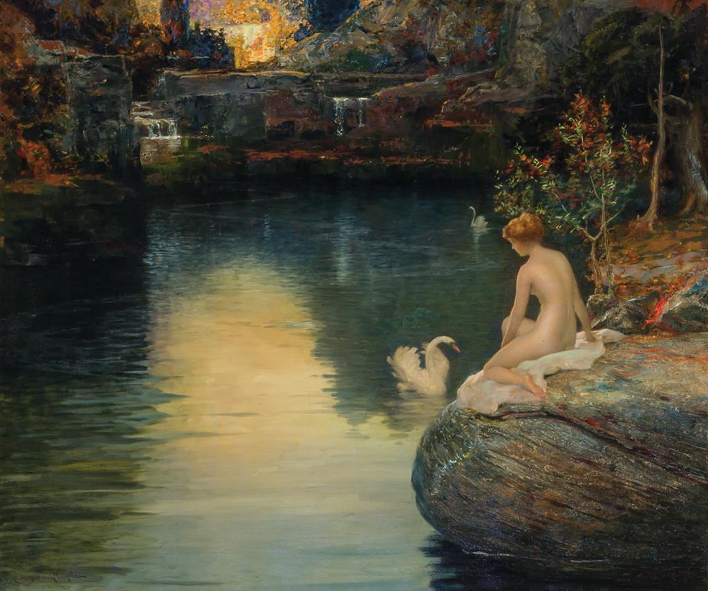 Appraisal: CHARLES FREDERICK NAEGELE American - Pool of My Imagination oil