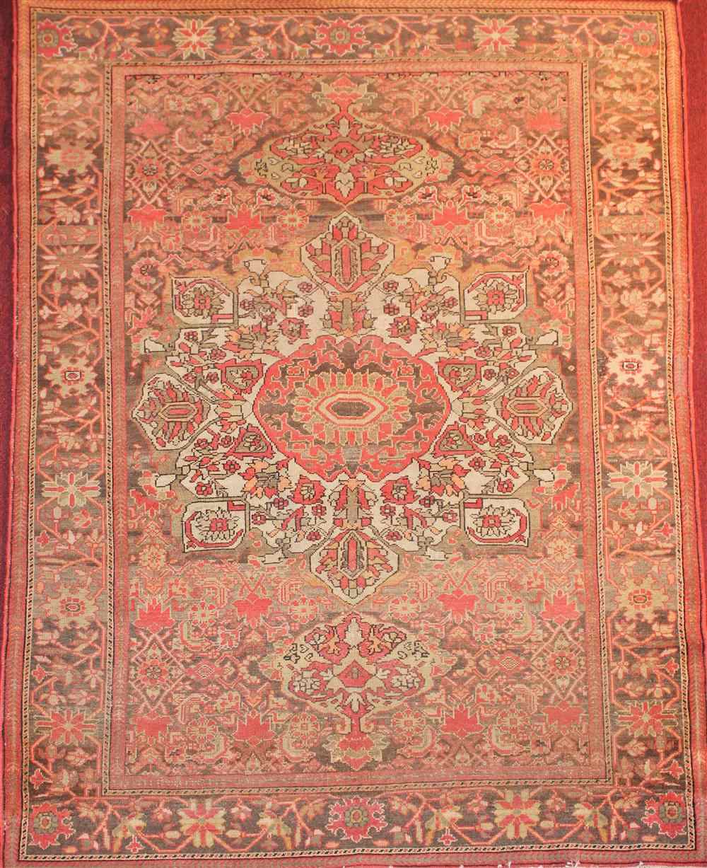 Appraisal: MALAYER RUG approx ' '' x ' retail tag not