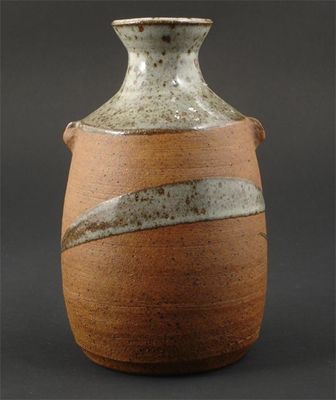 Appraisal: A Janet Leach St Ives stoneware vase shouldered form with