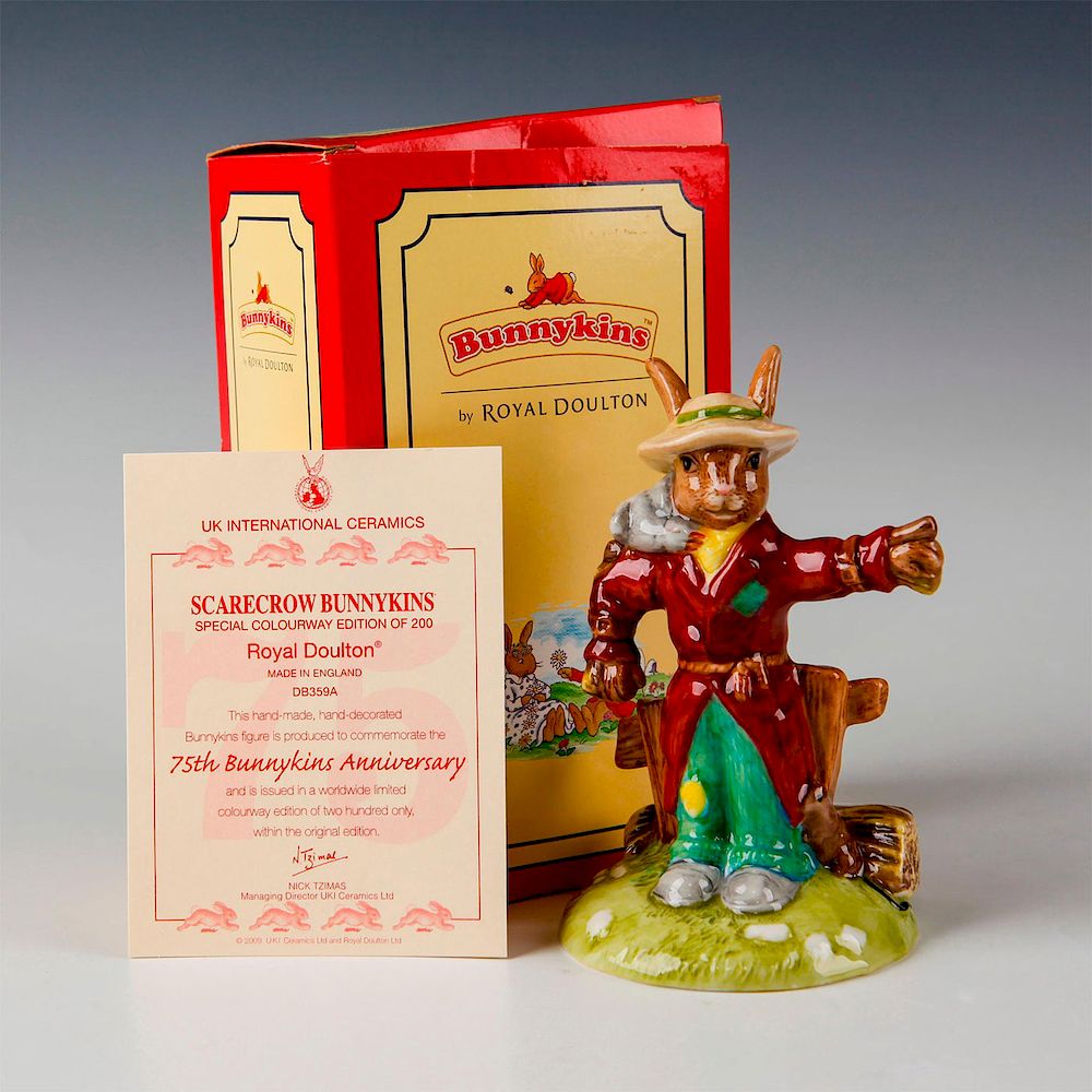 Appraisal: ROYAL DOULTON BUNNYKINS FIGURINE SCARECROW DB Special Limited Colorway Edition