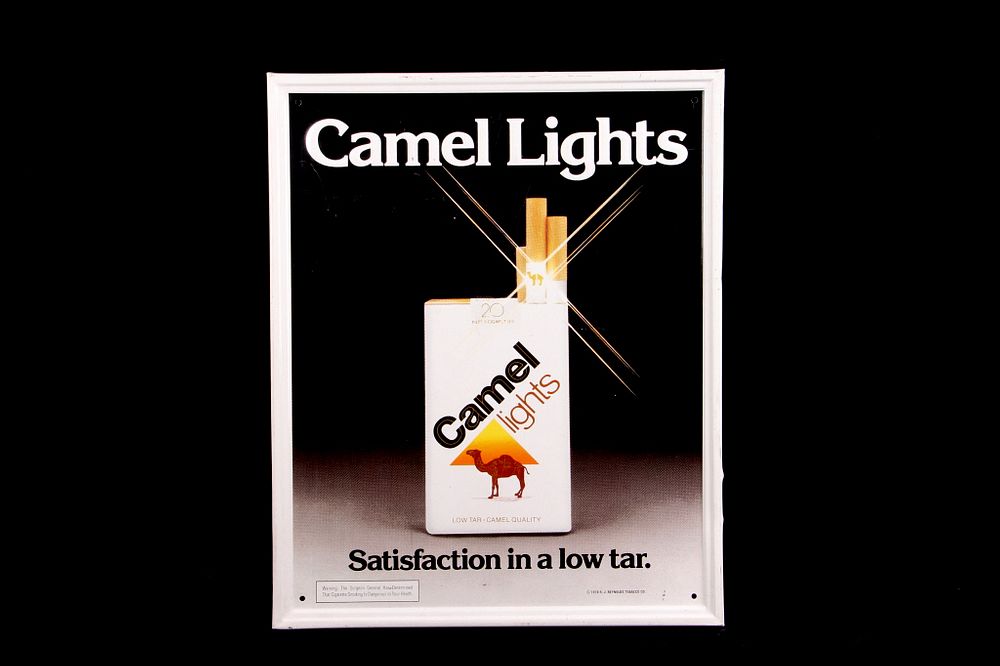 Appraisal: Camel Lights RJ Reynolds Tobacco Co Sign c For your