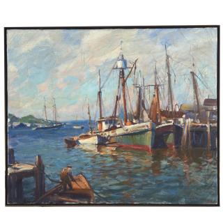 Appraisal: Emile A Gruppe painting Emile A Gruppe painting Emile Albert