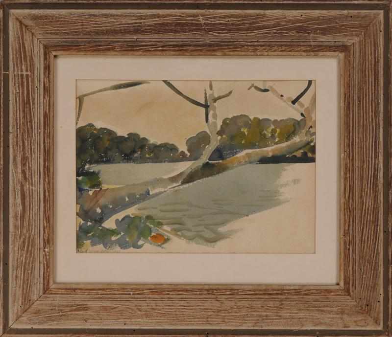 Appraisal: CARL SPRINCHORN - LANDSCAPE Watercolor on paper x in sight