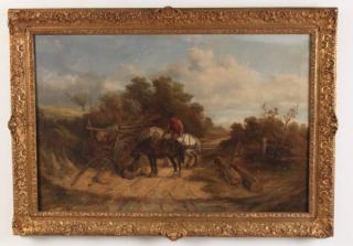 Appraisal: A DE LEEW TH C OIL ON CANVAS PAINTING TH