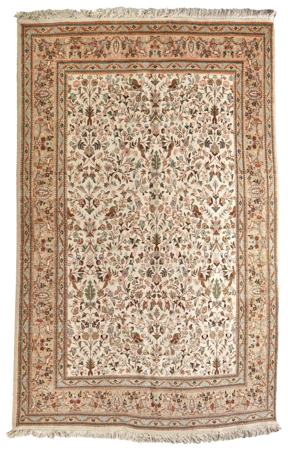 Appraisal: AN INDIAN AREA RUGAn Indian area rug Late th century