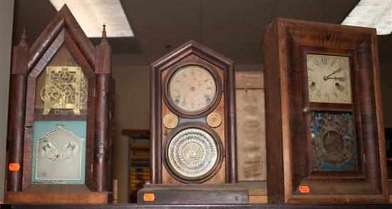 Appraisal: Three Victorian kitchen clocks Estimate - All property is sold