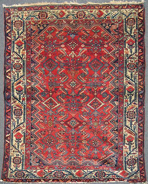 Appraisal: A Hamadan rug size approximately ft x ft in