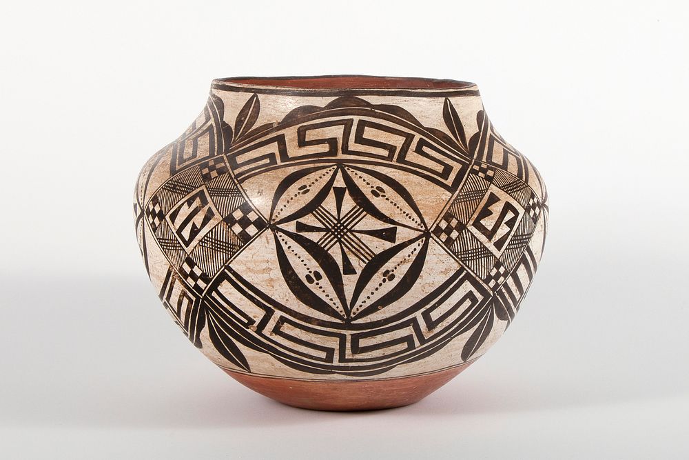 Appraisal: Acoma Attributed to Mary Histia Polychrome Water Jar Attributed to