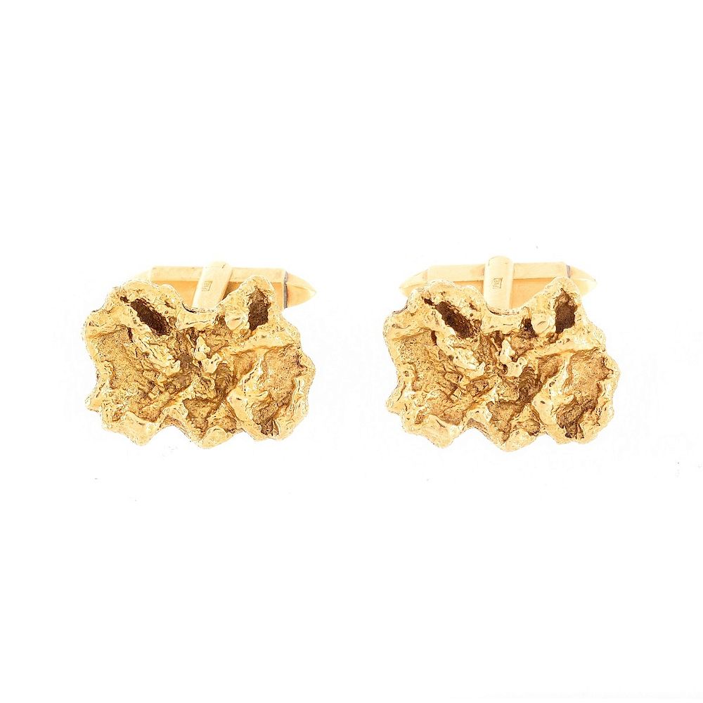 Appraisal: Vintage London K Cufflinks Vintage Circa s London Karat Yellow