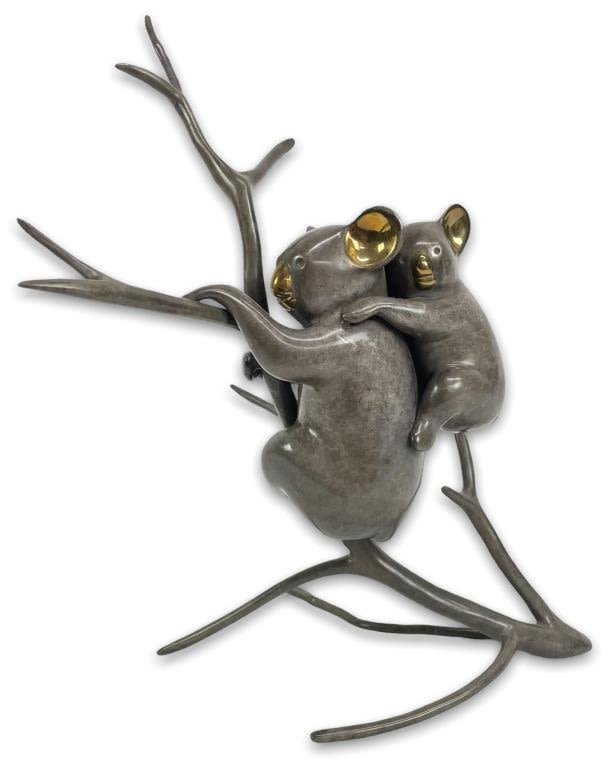 Appraisal: Loet Vanderveen Koala Bear Baby Bronze SculptureLimited Edition Good condition