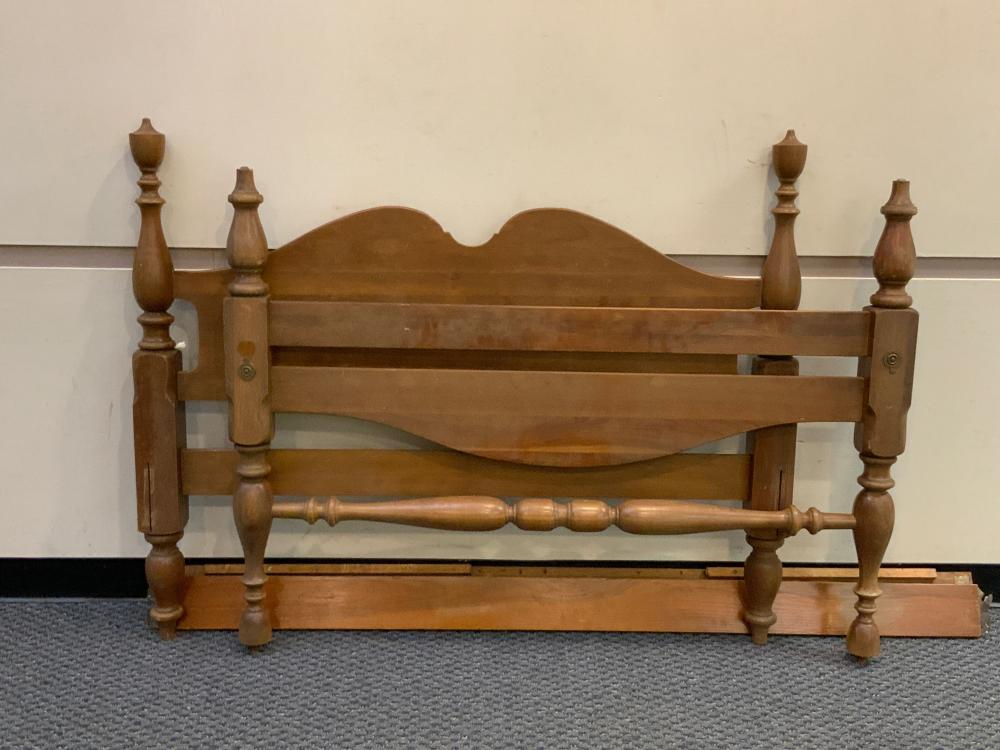 Appraisal: Federal Style Mahogany Double Bedstead H of Headboard in cm