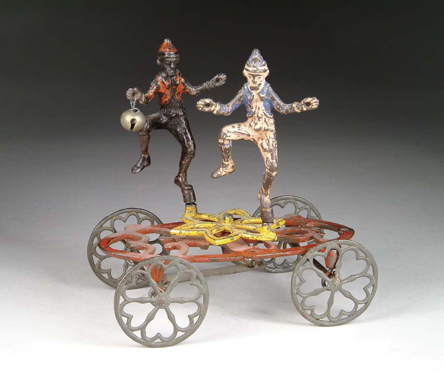 Appraisal: THE ACROBATS BELL TOY Manufactured by The Gong Bell Co