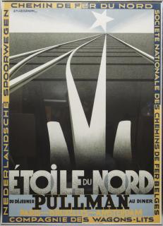 Appraisal: French Art Deco Travel Poster Later Print Etoile du Nord