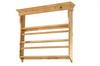 Appraisal: PLATE RACK - Continental waxed pine wall mounted plate rack