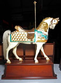 Appraisal: Large carousel horse by Bud Ellis of Chattanooga TN outside