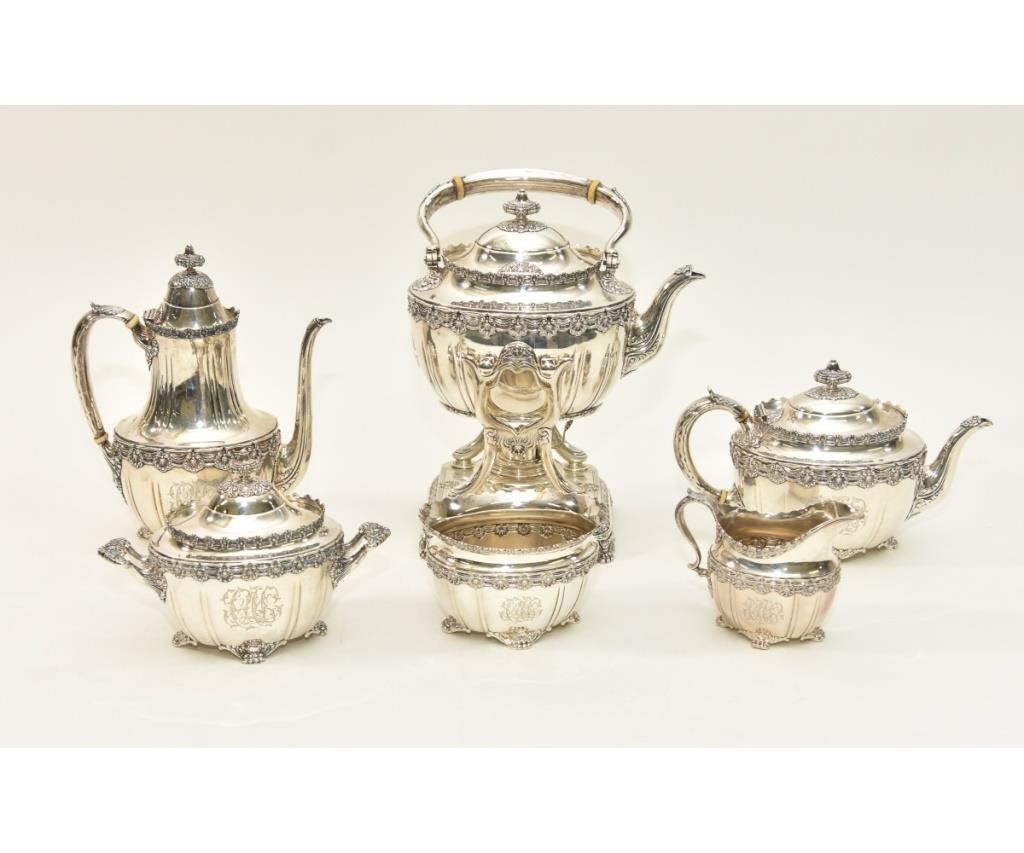 Appraisal: Tiffany Co sterling silver -piece tea service the coffee pot