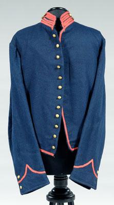 Appraisal: Union Civil War cavalry shell jacket dark blue wool red