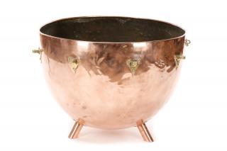 Appraisal: Henry Potter Co Footed Copper Drum Henry Potter Co English