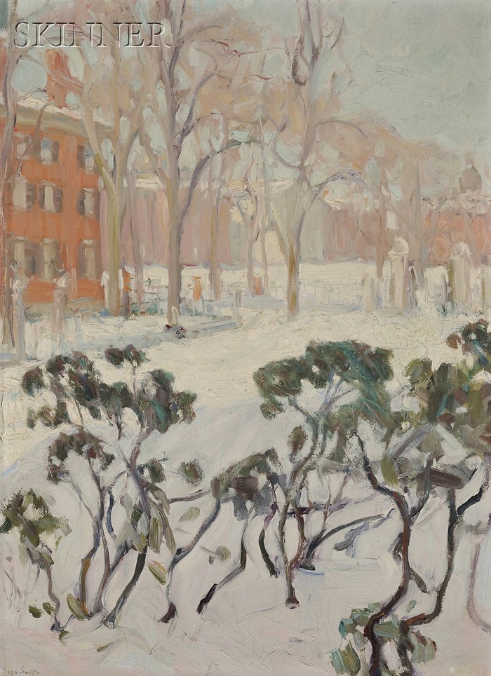 Appraisal: Hope Smith American b Providence in Winter A Rhode Island