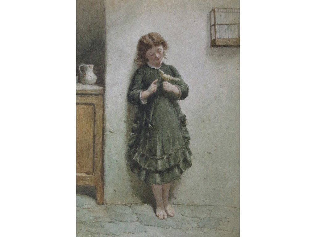 Appraisal: GEORGE CLARK STANTON RSA - Watercolour of a girl with