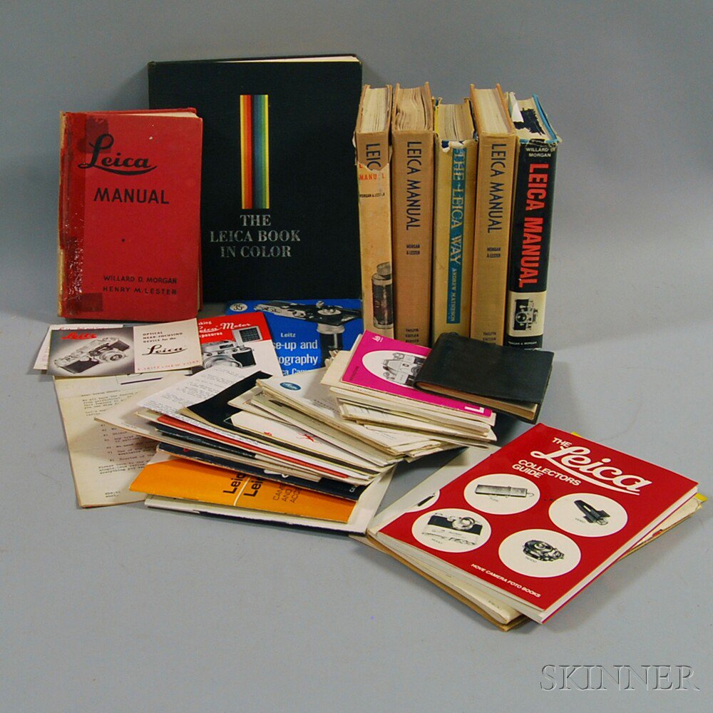 Appraisal: Collection of Manuals Catalogs and Photography-related Books including Leica Nikkormat