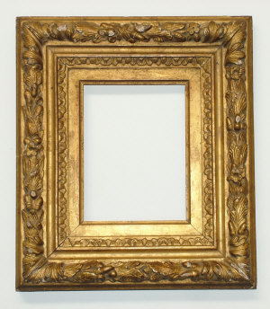 Appraisal: A Late th Century Carved and Gilded Frame with plain