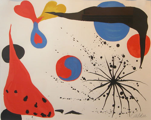 Appraisal: Flies in Spider Web Calder Alexander American - circa lithograph