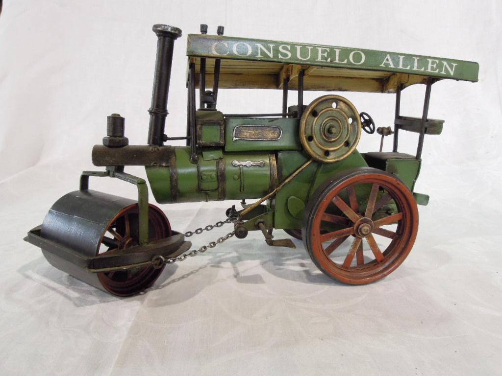 Appraisal: A toy tin plate steam roller with the name Consuelo