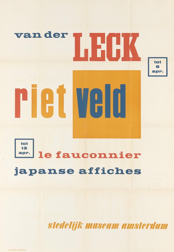 Appraisal: WILLEM SANDBERG - VAN DER LECK RIETVELD LE FAUCONNIER JAPANSE