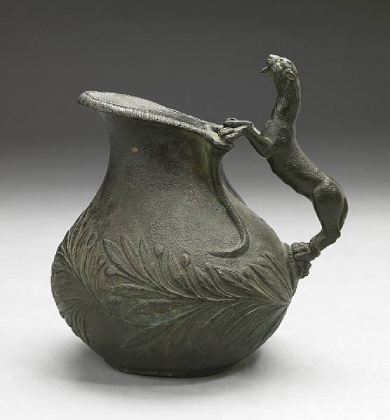 Appraisal: An Italian bronze ewer after the antique late th early