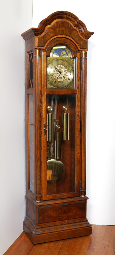 Appraisal: HOWARD MILLER OAK CASE GRANDFATHER CLOCK Model - th Anniversary