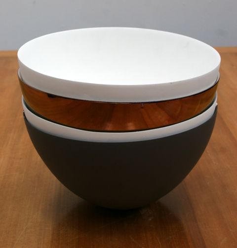 Appraisal: Four ceramic bowls by Kose Milano in various finishes cm