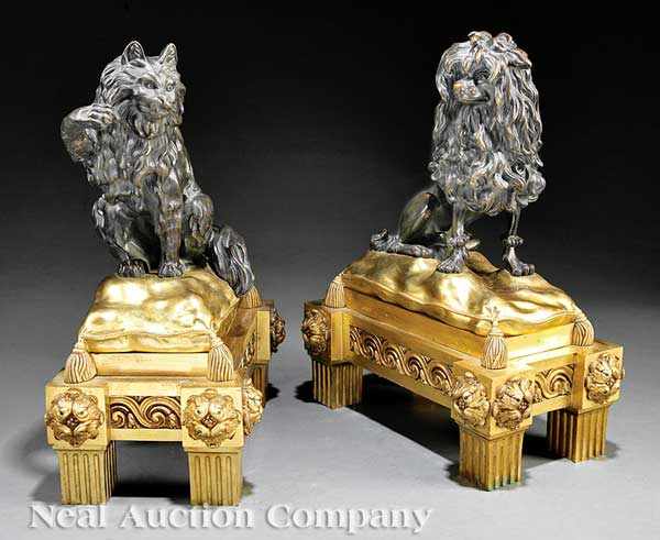 Appraisal: A Pair of Napoleon III Gilt and Patinated Bronze Figural