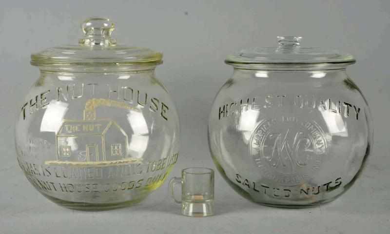 Appraisal: Nut House American Nut Company Jars Includes small glass marked