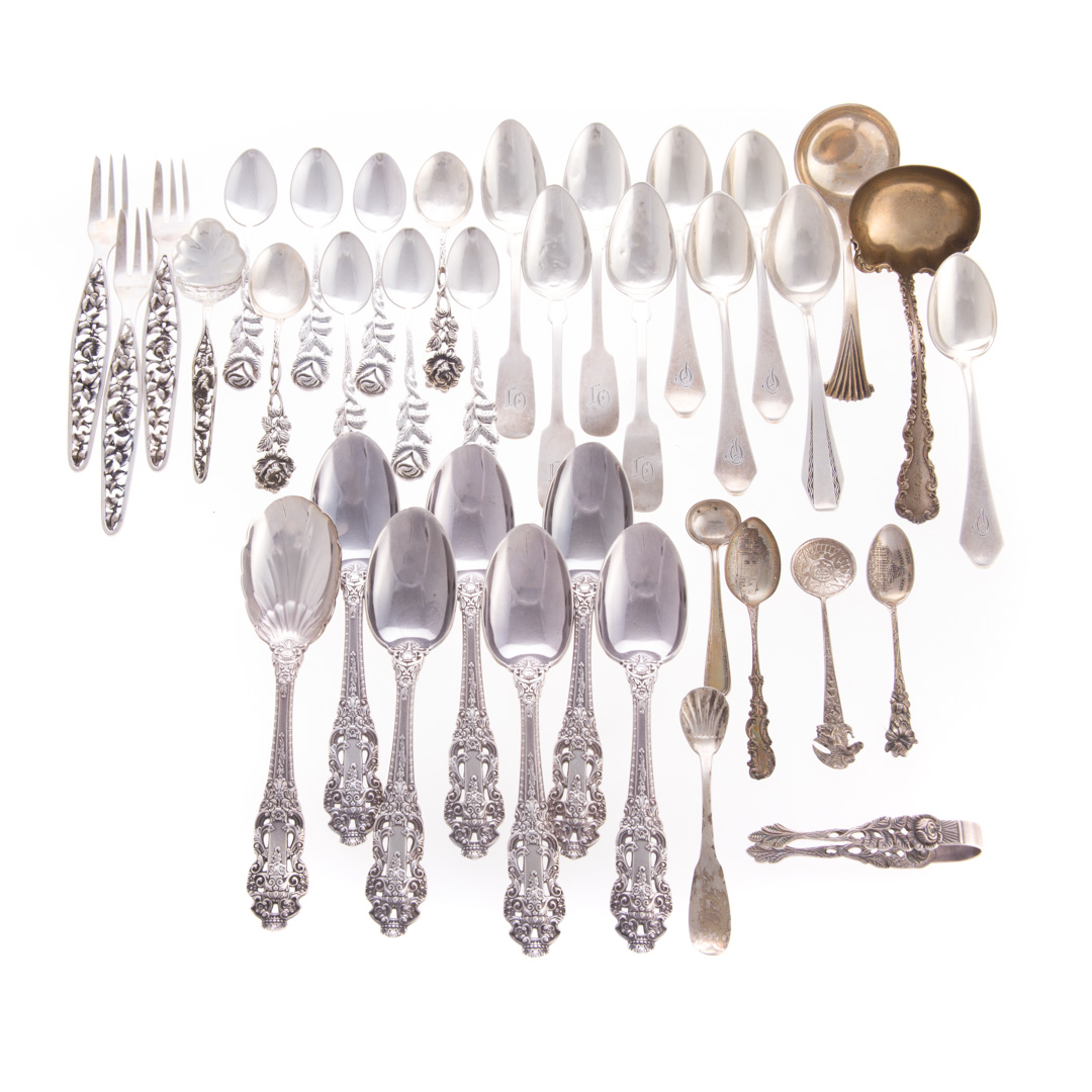 Appraisal: Assorted American Continental silver flatware comprising Gorham Crown Baroque teaspoons