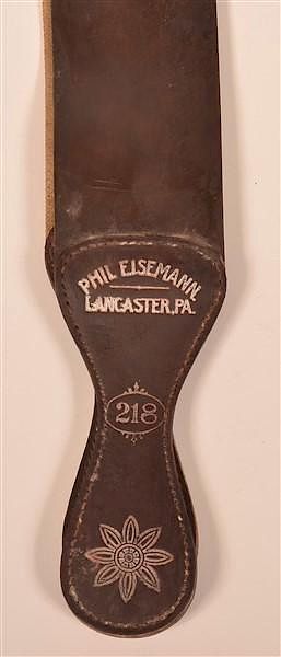 Appraisal: Elsemann Lancaster PA Leather Razor Strap Phil Elsemann Lancaster PA