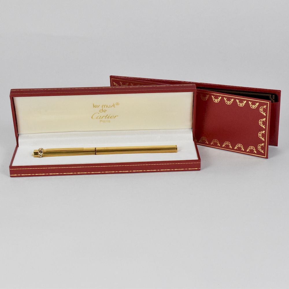 Appraisal: Must de Cartier Vendome Trinity Ballpoint Pen Must de Cartier