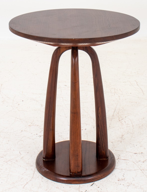 Appraisal: MARIA YEE MODERN WOOD SIDE TABLE Maria Yee Chinese American