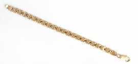 Appraisal: An ct gold fancy link bracelet length approximately cm gms